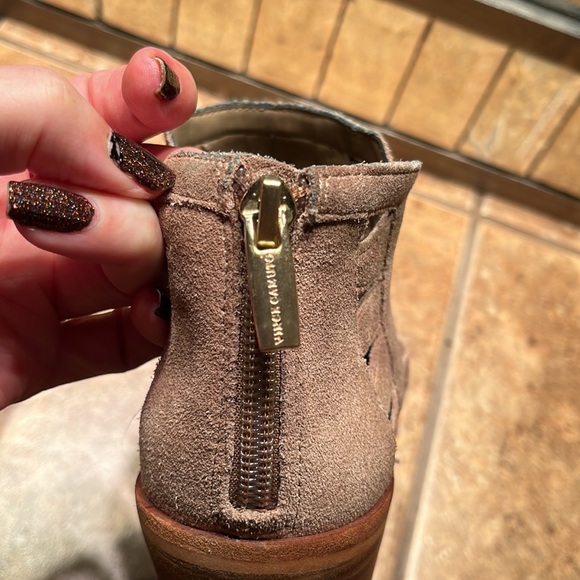 Vince Camuto Taupe Suede Booties - Picture 8 of 8